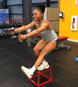 Nadia C SL Squats