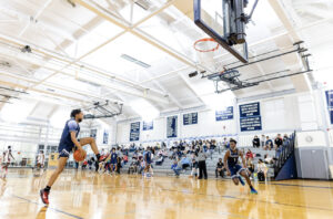 Marcus playing basketball