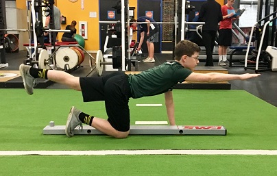 man performing balance test